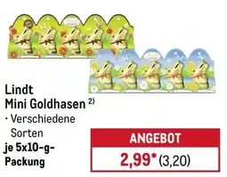 METRO Lindt Mini Goldhasen Angebot