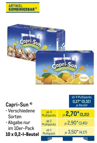 METRO Capri-Sun Angebot