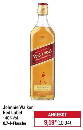 METRO Johnnie Walker Red Label Angebot