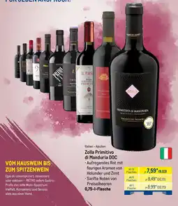 METRO Zolla Primitivo di Manduria DOC Angebot