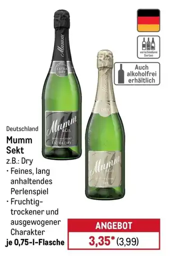 METRO Mumm Sekt z.B.: Dry Angebot