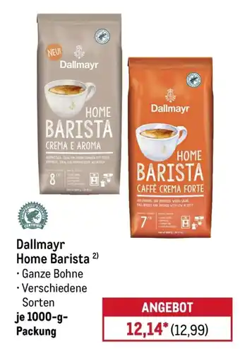 METRO Dallmayr Home Barista Angebot