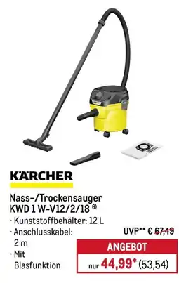 METRO KÄRCHER Nass-/Trockensauger KWD 1 W-V12/2/18 Angebot