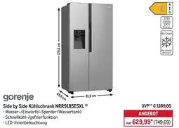 METRO gorenje Side by Side Kühlschrank NRR9185ESXL Angebot