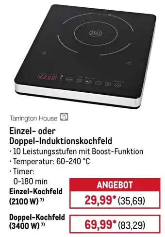 METRO Tarrington House Einzel- oder Doppel-Induktionskochfeld Angebot