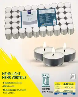 METRO RAL CANDLES Teelichte Angebot