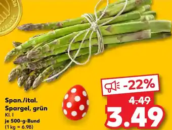Kaufland Span./ital. Spargel, grün Angebot