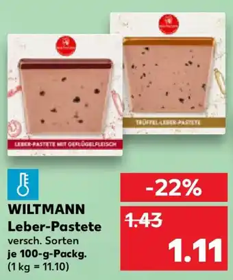 Kaufland WILTMANN Leber-Pastete Angebot