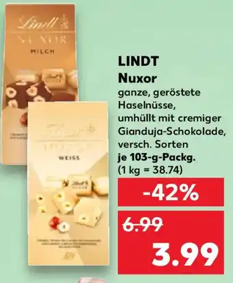 Kaufland LINDT Nuxor Angebot