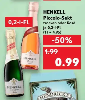 Kaufland HENKELL Piccolo-Sekt Angebot