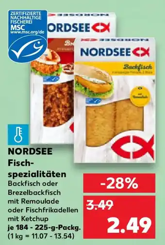 Kaufland NORDSEE Fischspezialitäten Angebot