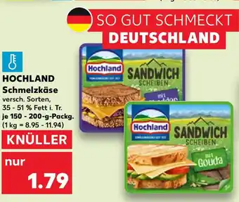 Kaufland HOCHLAND Schmelzkäse Angebot