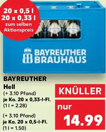 Kaufland BAYREUTHER Hell Angebot