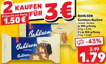 Kaufland BAHLSEN Comtess Kuchen Angebot