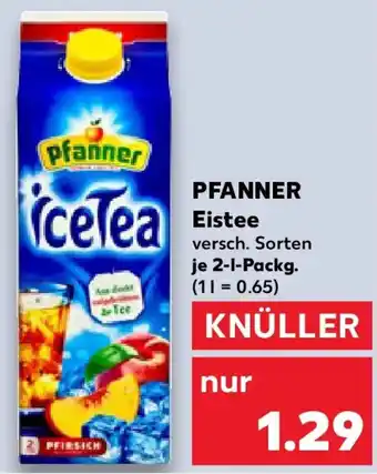 Kaufland PFANNER Eistee Angebot