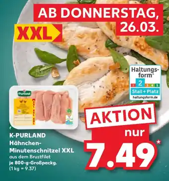 Kaufland K-PURLAND Hähnchen- Minutenschnitzel XXL Angebot