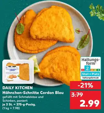 Kaufland DAILY KITCHEN Hähnchen-Schnitte Cordon Bleu Angebot