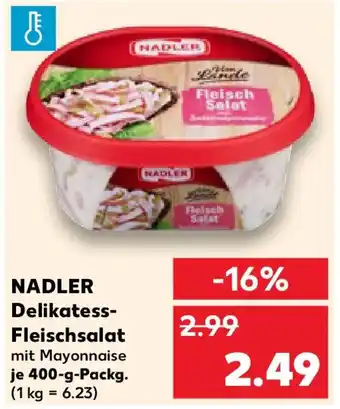 Kaufland NADLER Delikatess- Fleischsalat Angebot