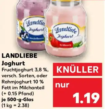 Kaufland LANDLIEBE Joghurt Angebot