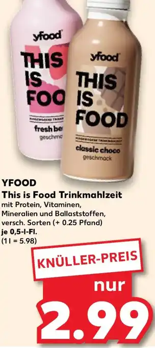 Kaufland YFOOD This is Food Trinkmahlzeit Angebot