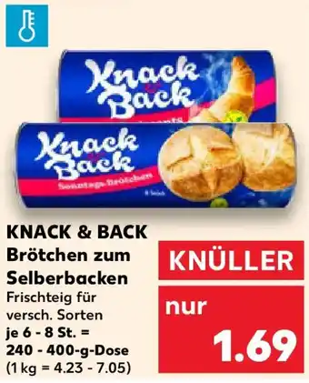Kaufland KNACK & BACK Brötchen zum Selberbacken Angebot
