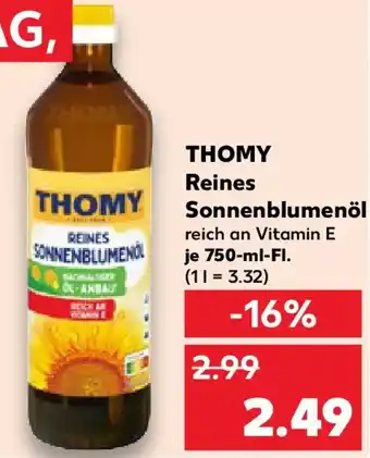 Kaufland THOMY Reines Sonnenblumenöl Angebot