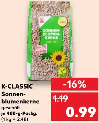 Kaufland K-CLASSIC Sonnenblumenkerne Angebot