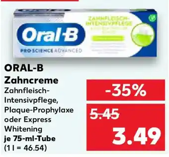 Kaufland ORAL-B Zahncreme Angebot