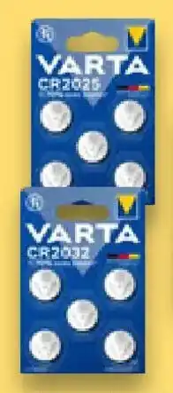 Kaufland VARTA Knopfzellen CR2025 oder CR2032 Angebot