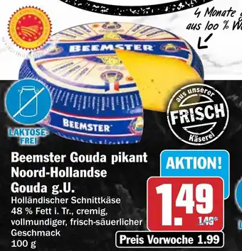 HIT Beemster Gouda pikant Noord-Hollandse Gouda g.U. ! Angebot