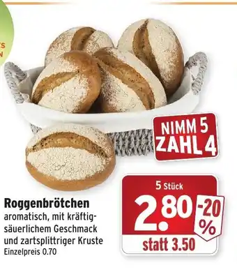 Wasgau Roggenbrötchen Angebot