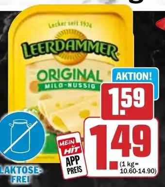 HIT Leerdammer Schnittkäse in Scheiben Angebot