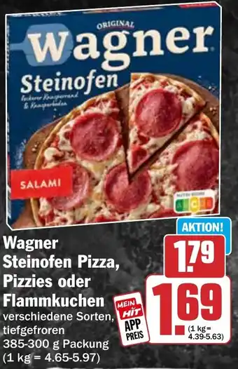HIT Wagner Steinofen Pizza, Pizzies oder Flammkuchen Angebot