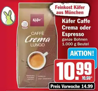 HIT Käfer Caffe Crema oder Espresso Angebot