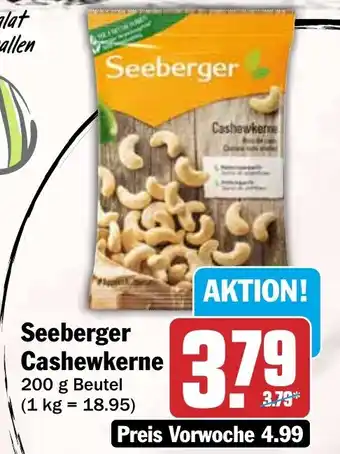 HIT Seeberger Cashewkerne Angebot