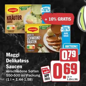 HIT Maggi Delikatess Saucen Angebot