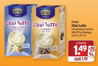 Wasgau Krüger Chai Latte 140-275g Angebot