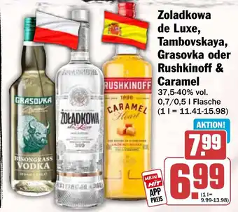 HIT Zoladkowa de Luxe, Tambovskaya, Grasovka oder Rushkinoff & Caramel Angebot