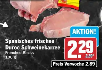 HIT Spanisches frisches Duroc Schweinekarree Angebot