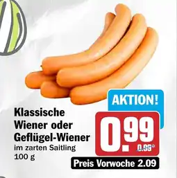 HIT Klassische Wiener oder Geflügel-Wiener im zarten Saitling Angebot