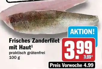 HIT Frisches Zanderfilet mit Haut Angebot
