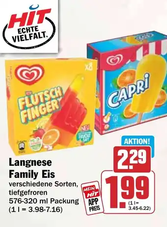 HIT Langnese Family Eis Angebot