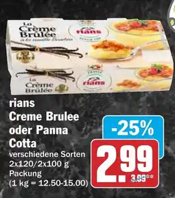 HIT rians Creme Brulee oder Panna Cotta Angebot
