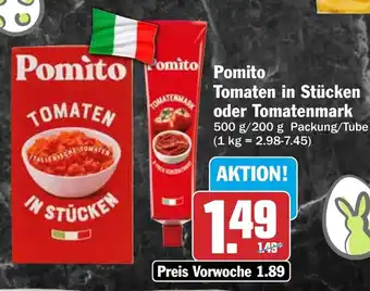 HIT Pomito Tomaten in Stücken oder Tomatenmark Angebot