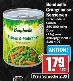 HIT Bonduelle Grüngemüse- Konserven Angebot