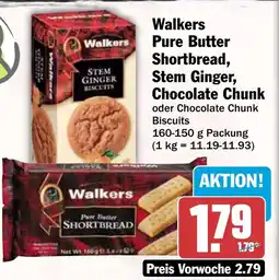 HIT Walkers Pure Butter Shortbread, Stem Ginger, Chocolate Chunk Angebot