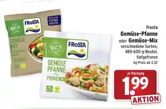 Wasgau Frosta Gemüse Pfanne oder Gemüse Mix 480-600g Beutel Angebot