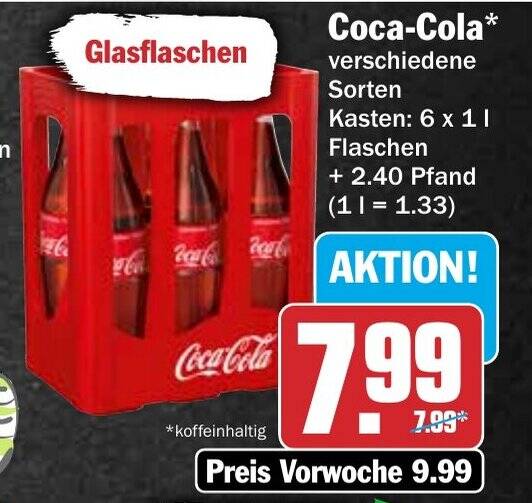 Hit Cola Coca-Cola Angebot bei HIT