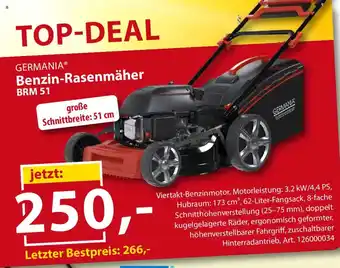 Sonderpreis Baumarkt GERMANIA Benzin-Rasenmäher BRM 51 Angebot