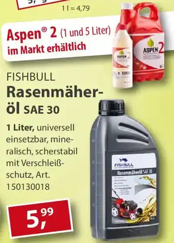 Sonderpreis Baumarkt FISHBULL Rasenmäher- öl SAE 30 Angebot